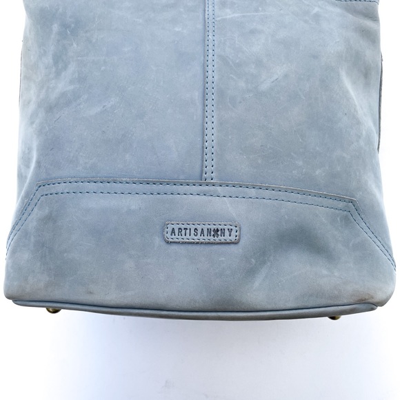 Artisan NY Blue Leather Hobo Bag - Picture 2 of 8